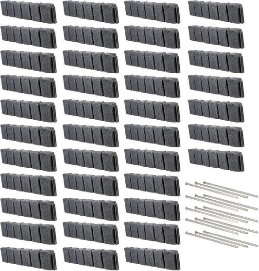 Beuta Landscape Edging | Garden Edging Border | Faux Stone Block XL for Lawn Edging, Flower Beds & Yard Edging – 40 Pack | Each Section Has 6 Blocks 48" L x 4" W x 9.5" H | 120 Spikes | Charcoal