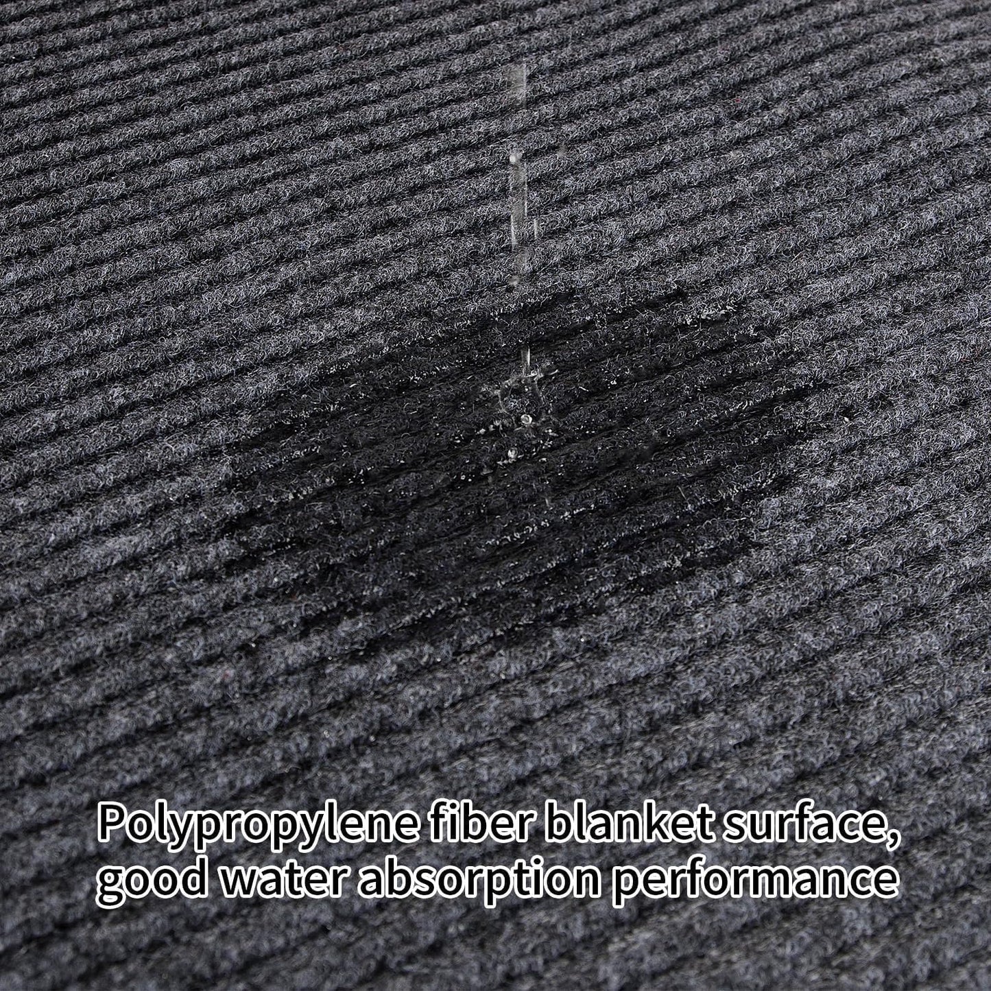 TANYOYO3' X 6' Commercial Grade Door Floor Mat Brush Step Entrance Mat Vinyl Backed Utility Doormat Heavy Duty Floor Rugs Commercial Outdoor Carpet Indoor Entrance Mat，Grey