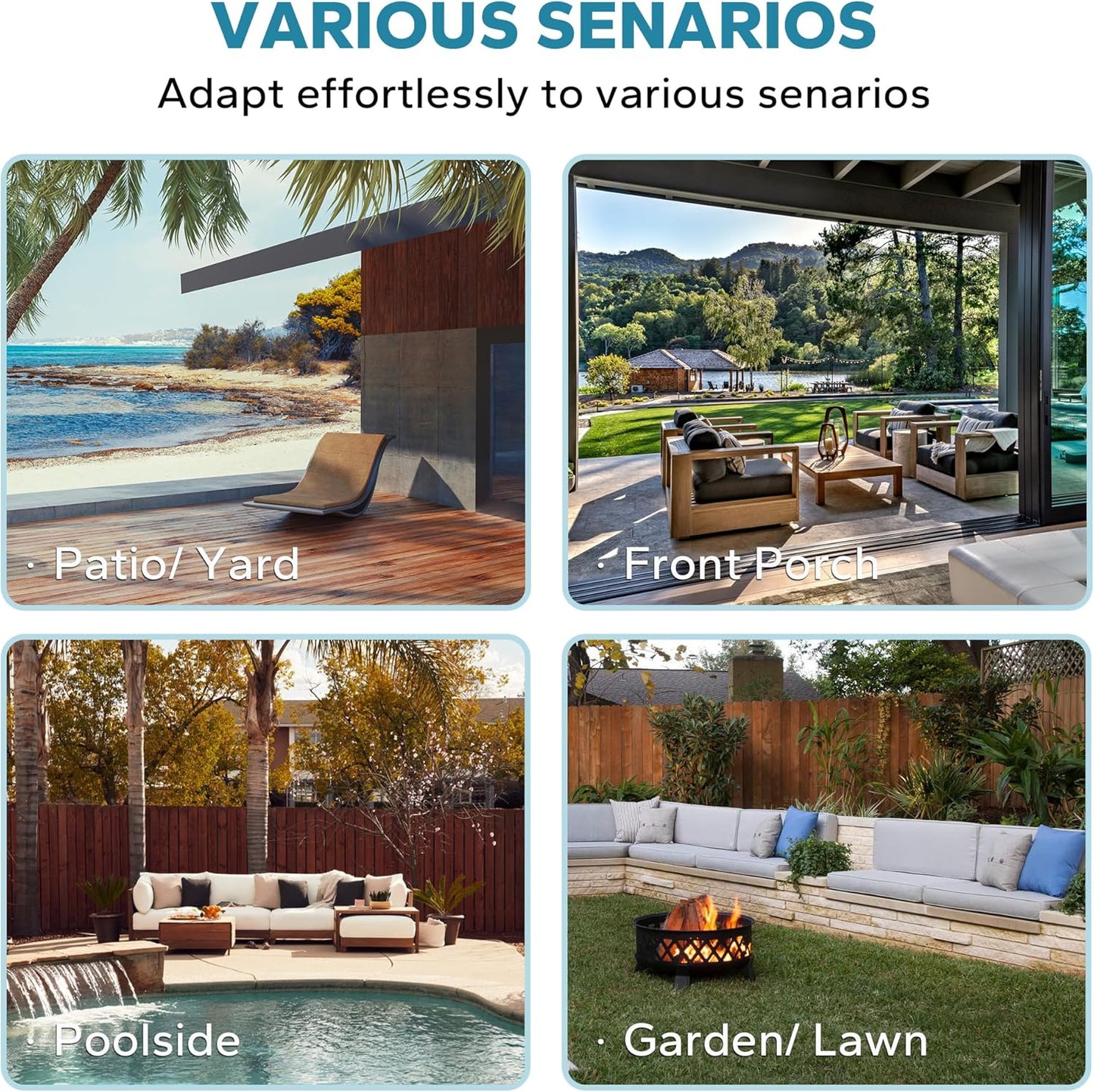 3 Pieces Patio Conversation Set, 78" Wicker 2-Seat Couch with Washable Cushions, Wicker 360 Degree Swivel Glider Rocker Chairs, Sofa for Garden, Lawn (Navy Blue)