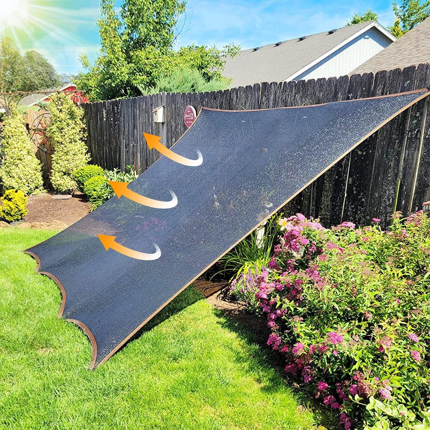 Shade Cloth - for Plants Greenhouse, 70% Sunblock Shade Sails -for Outdoor Garden Pergola Patio Lawn Sun Cloths for Kennel Chicken Coop Plant Net Cover