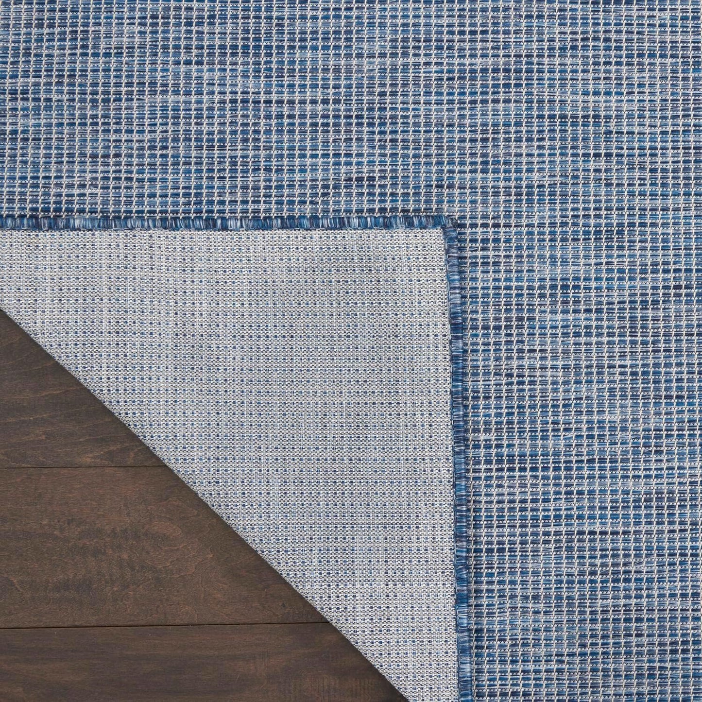 Nourison Positano Indoor-Outdoor Navy Blue 8' x 10' Area Rug, Easy Cleaning, Non Shedding, Bed Room, Living Room, Dining Room, Backyard, Deck, Patio (8x10)