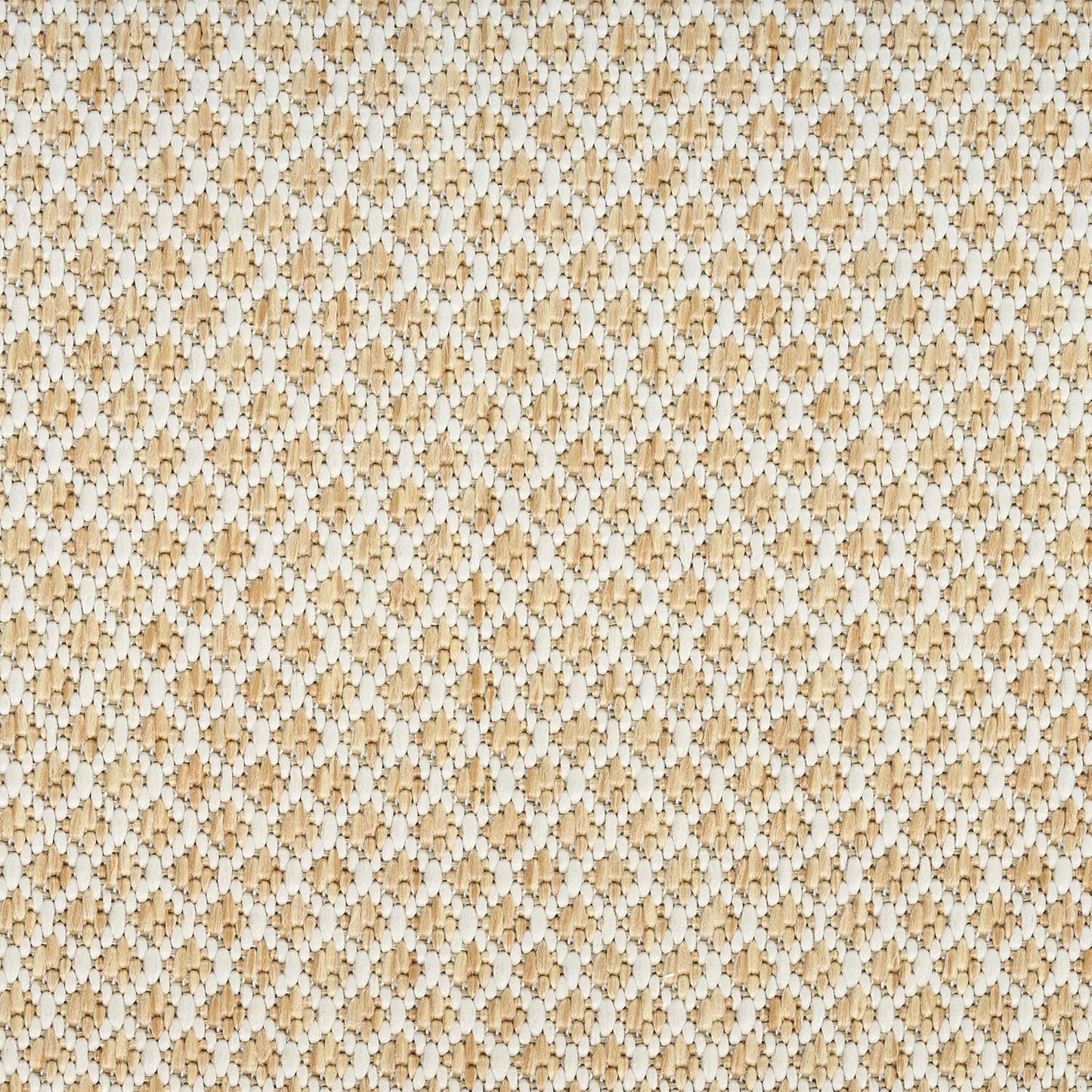 Nourison Home Courtyard Natural 2' x 3' Area Rug - Easy Clean, Non Shedding, Bed Room, Living Room, Dining Room, Kitchen (2' x 3')