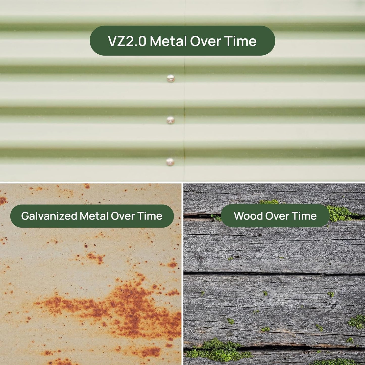 Elevated Raised Garden Bed-V Series, 2' x 6' Garden Beds with Legs & Storage Rack for Patio Porch, 1000 Lbs Weight Capacity, Outdoor Planter Boxes for Gardening Herbs Vegetables Flowers, Pearl White