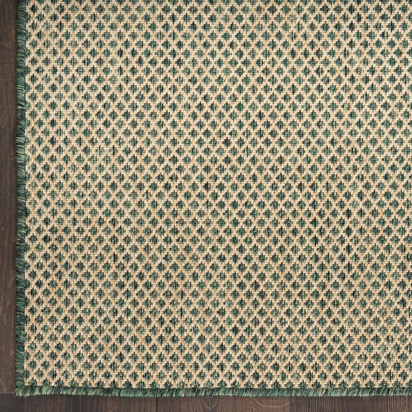 Nourison Home Courtyard 2' x 3' Green Fabric Area Rug