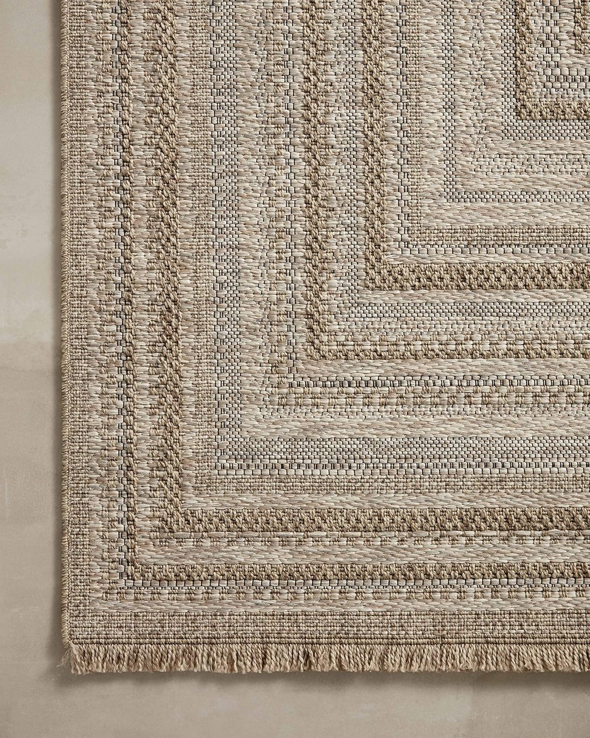 Loloi Dawn Collection Indoor/Outdoor DAW-01 Natural 2'-3" x 7'-7" Runner Rug