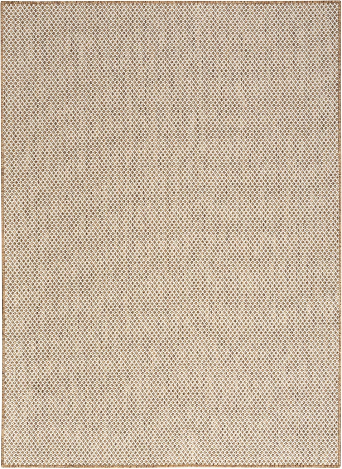 Nourison Home Courtyard Jute Ivory 5' x 7' Area Rug - Easy Clean, Non Shedding, Bed Room, Living Room, Dining Room, Kitchen (5' x 7')