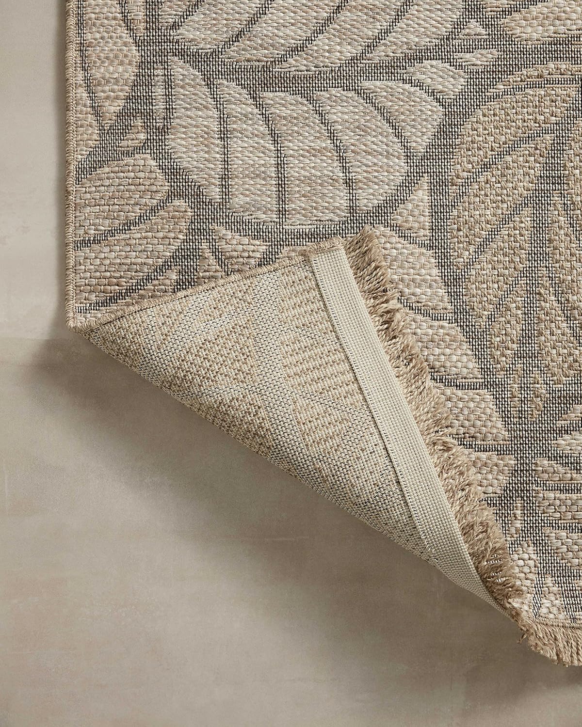 Loloi Dawn Collection Indoor/Outdoor DAW-05 Taupe 2'-3" x 7'-7" Runner Rug