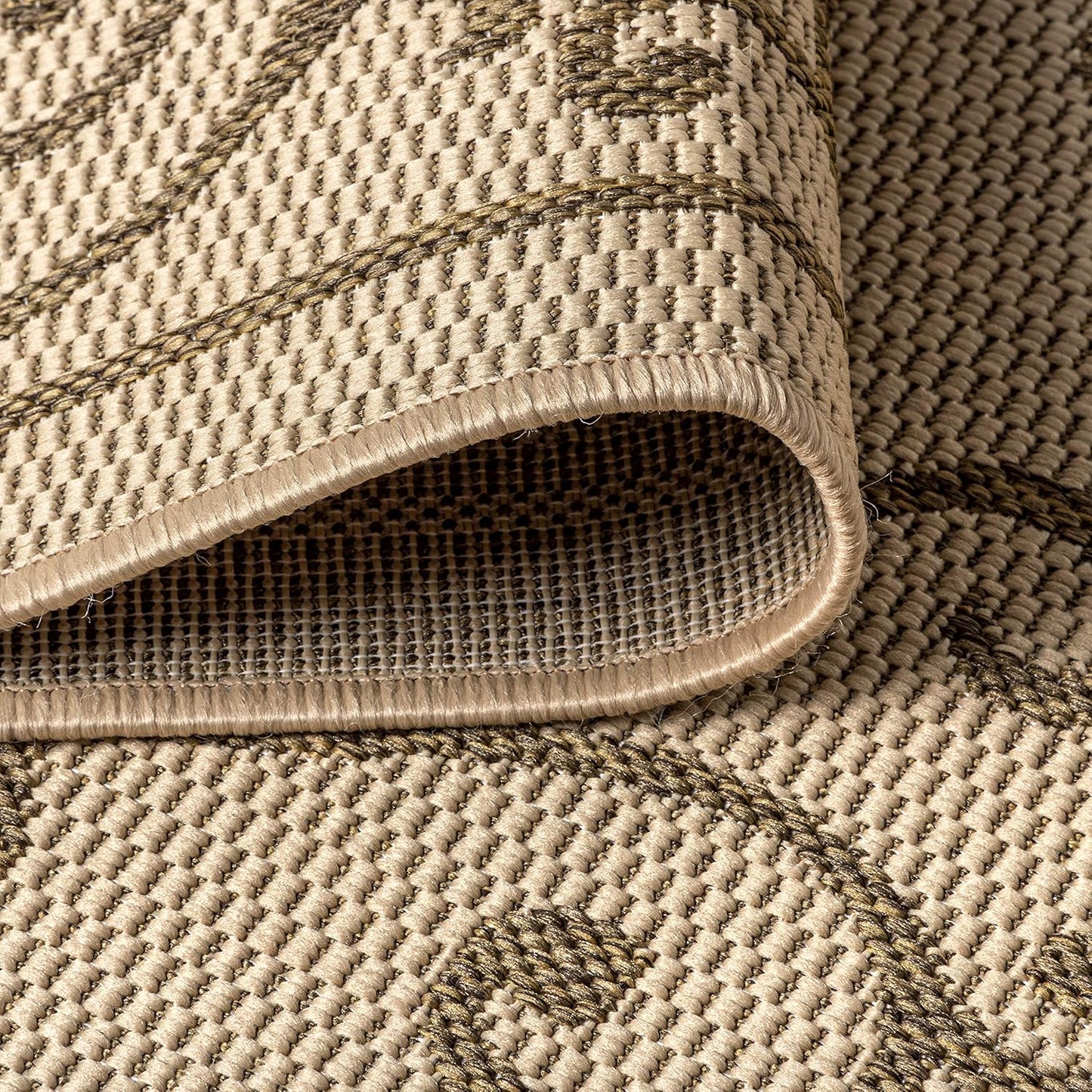 JONATHAN Y SMB106A-28 Charleston Vintage Filigree Textured Weave Indoor/Outdoor Beige 2 ft. x 8 ft. Runner Rug, Classic,Easy-Cleaning,HighTraffic,LivingRoom,Backyard, Non Shedding