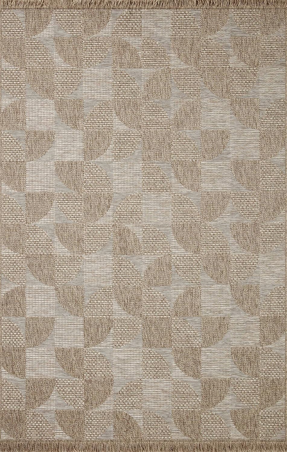 Loloi Dawn Collection Indoor/Outdoor DAW-08 Beige 5'-1" x 7'-7" Area Rug
