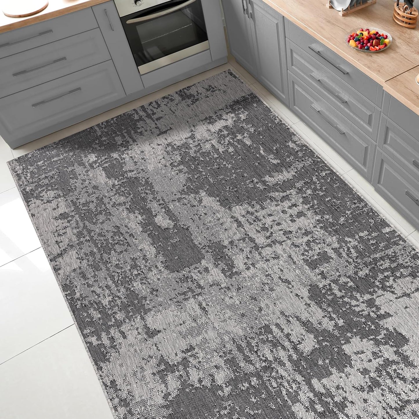 Keen Home Design Terrace Outdoor Area Rug - 10x14 Washable Indoor/Outdoor Rug for Patio, Kitchen, Balcony, Beach, Garden, Deck and Porch, Size: 10'x14'