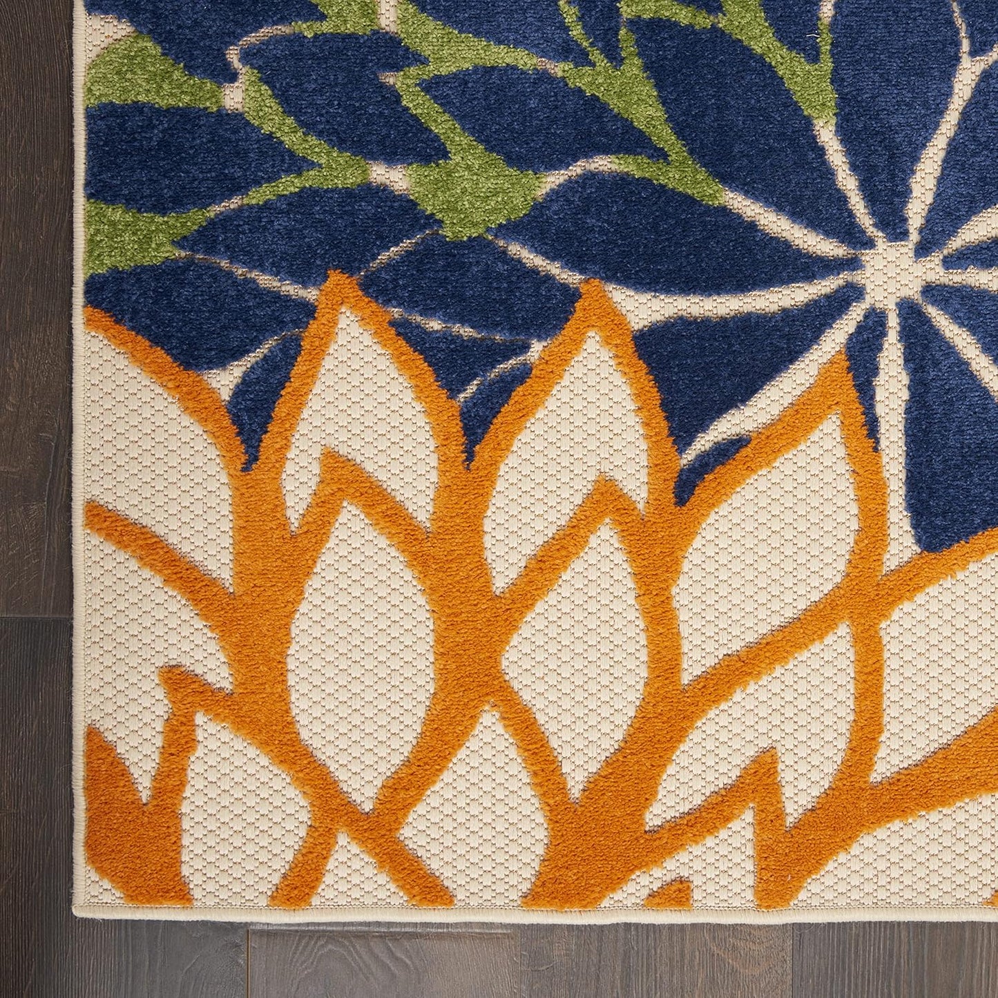 Nourison Home Aloha 36" x 60" Fabric Indoor/Outdoor Rug in Multi-Color